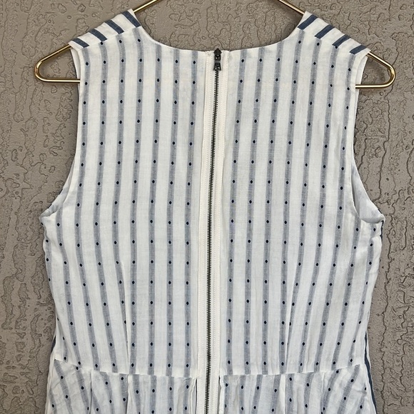 BCBGMaxAzria Stripe Dot Print Yousra Seeveless Dress - Picture 7 of 15